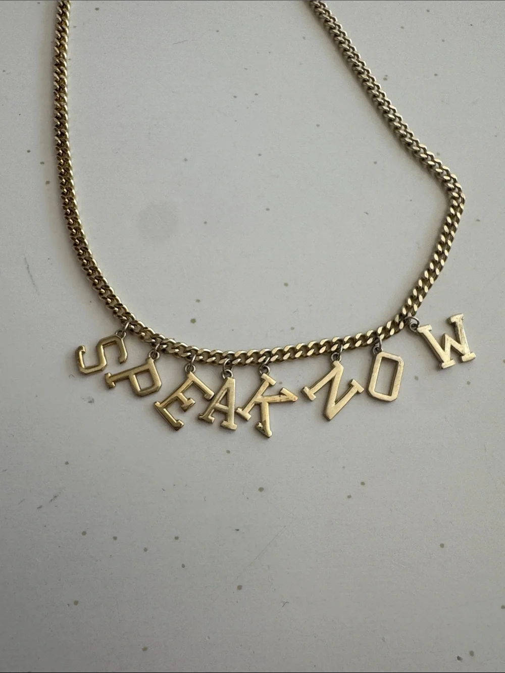 Taylor Swift Speak Now Necklace